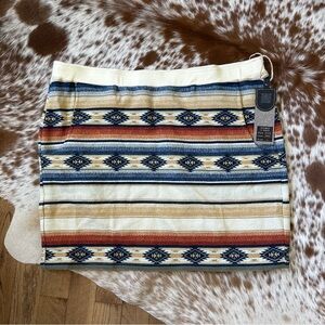 Double D Ranch Blue and White Mini Pencil Skirt